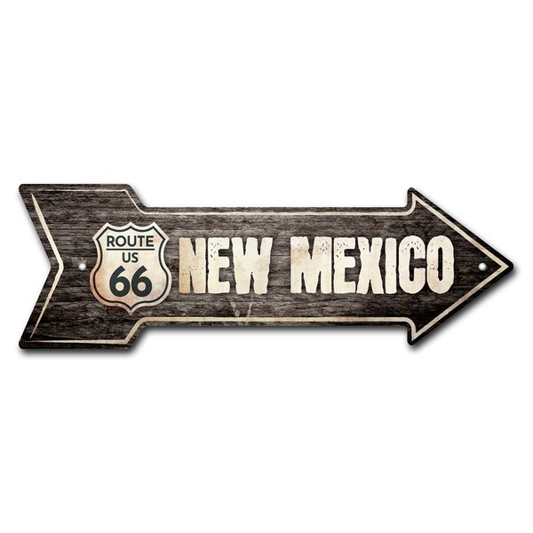 Signmission New Mexico 66 2 Arrow Sign Funny Home Decor 24in Wide P-ARROW8-999713 - main